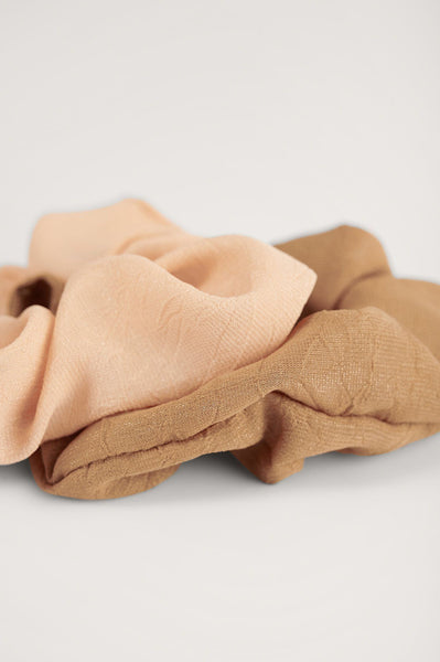 Basic Woven Scrunchies (2-pack)