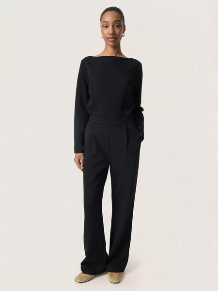 Soaked In Luxury Marigold Flared Knitted Trousers