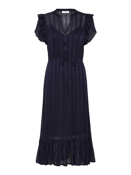 Rosemunde Gloria SS Midi Dress - Navy