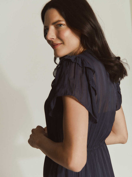 Rosemunde Gloria SS Midi Dress - Navy