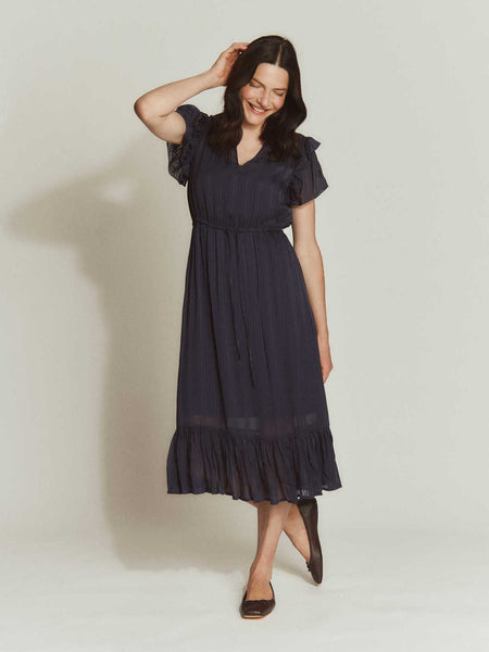 Rosemunde Gloria SS Midi Dress - Navy