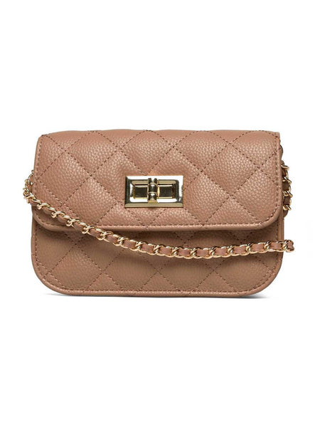 RBSanya Small Quilted Belt Bag - Beige