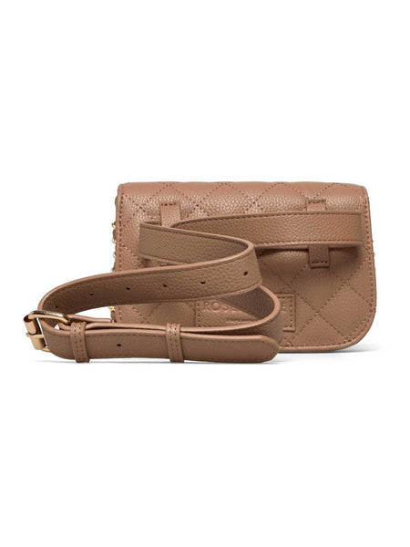 RBSanya Small Quilted Belt Bag - Beige