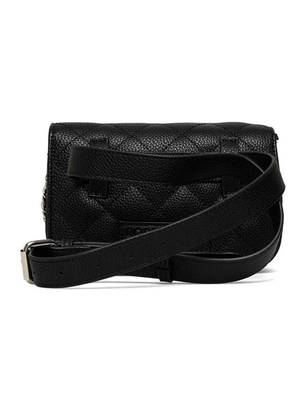 RBSanya Small Quilted Belt Bag - black silver