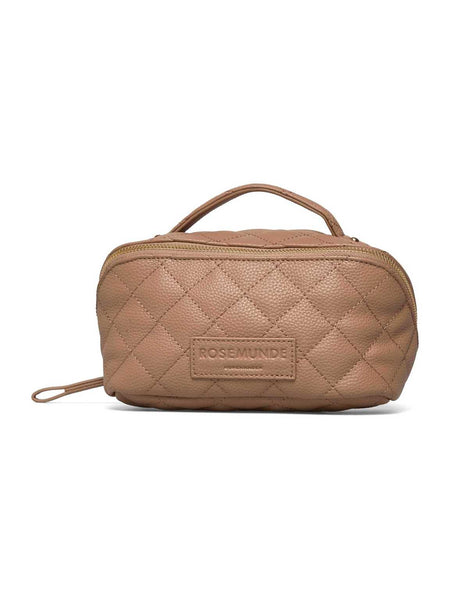 RBSanya Quilted Small Cosmetics Case - delicate camel gold
