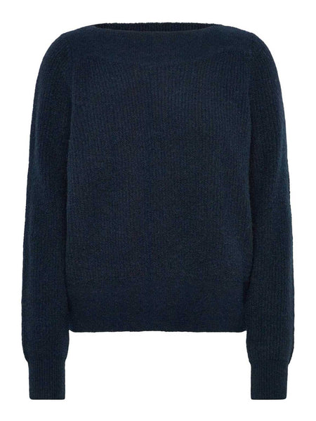 Tinker Wool Blend Long sleeve T-Neck Pullover Dark navy