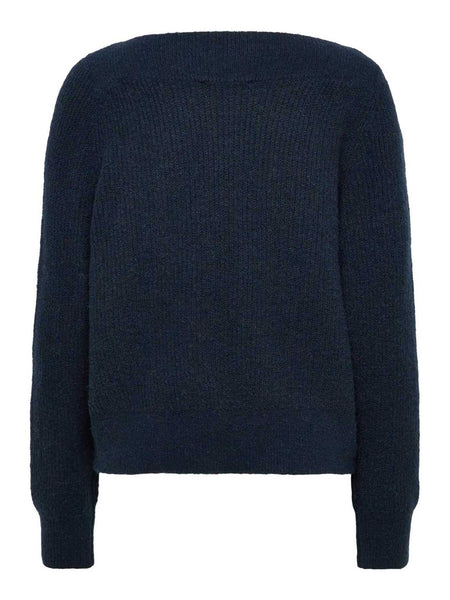 Tinker Wool Blend Long sleeve T-Neck Pullover Dark navy