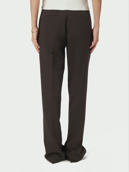 ALICE SUIT PANTS - dark brown