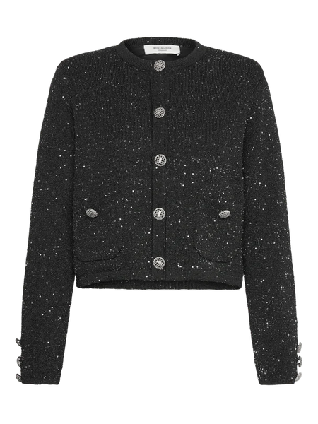 RWVibe LS Short Sequin Knit Jacket