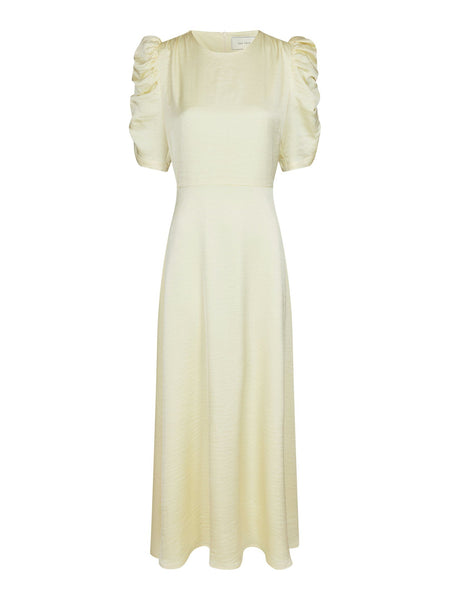 BENUTI SOLID DRESS - Light yellow