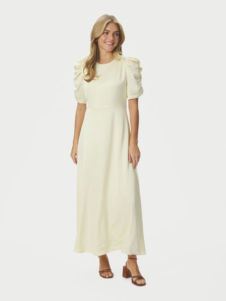 BENUTI SOLID DRESS - Light yellow