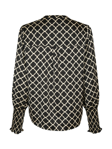 LANDA TILE PRINT BLOUSE