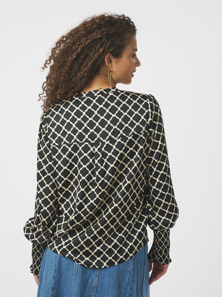 LANDA TILE PRINT BLOUSE