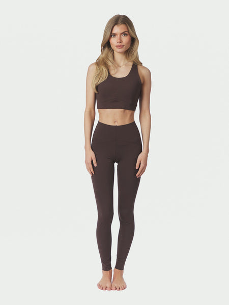 Vesta Leggings - Chocolate Brown