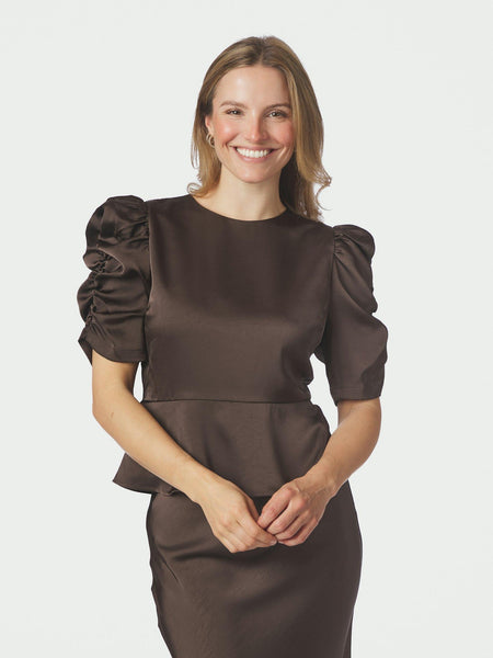 BENUA HEAVY SATEEN BLOUSE