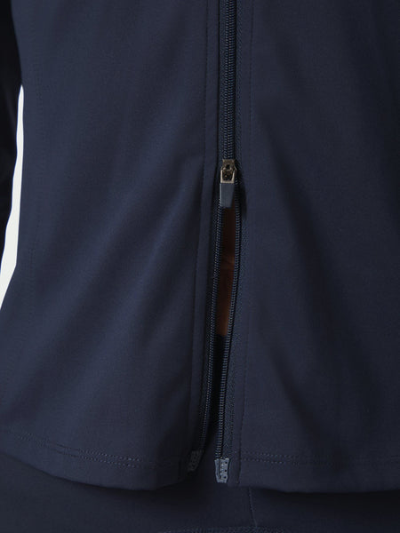 NOLANA ZIP BLOUSE Navy