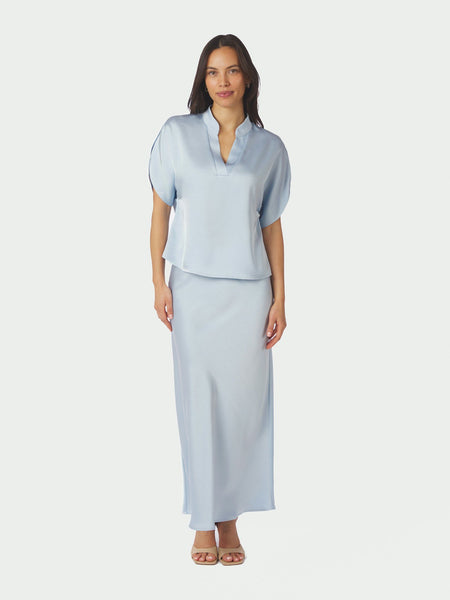 ANELLE HEAVY SATEEN BLOUSE