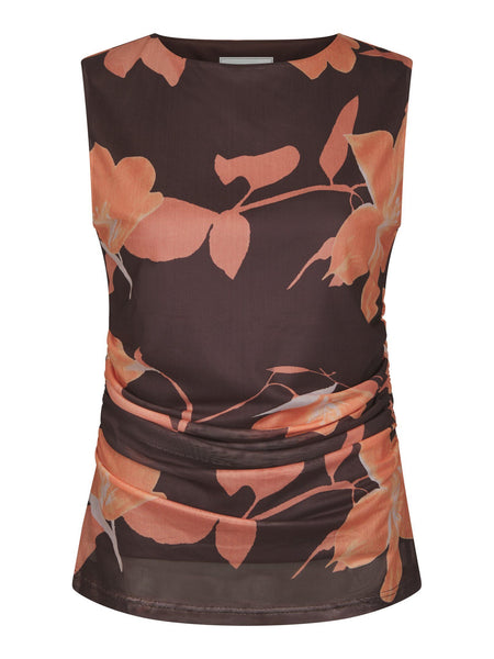 Liblana Flower Mesh Top