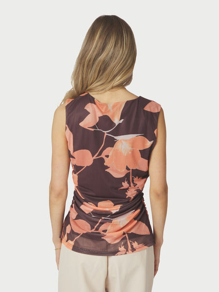 Liblana Flower Mesh Top