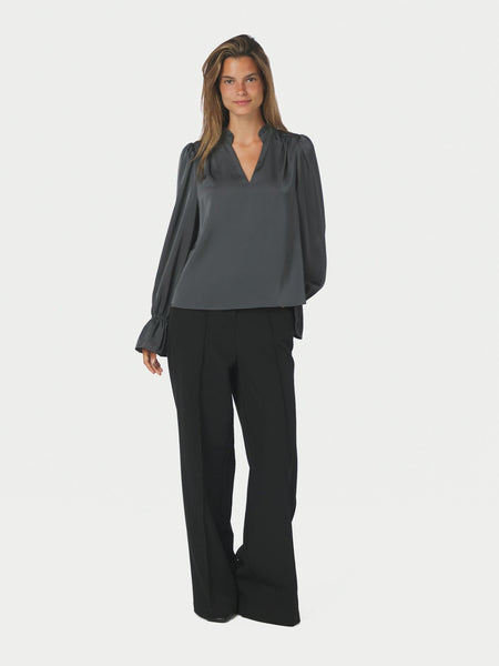 Amara Drapy Satin Blouse
