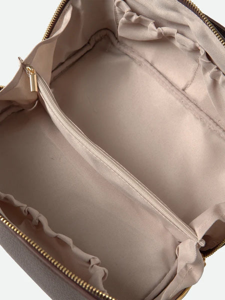 Munich Cosmetic Case - Dark chocolate gold