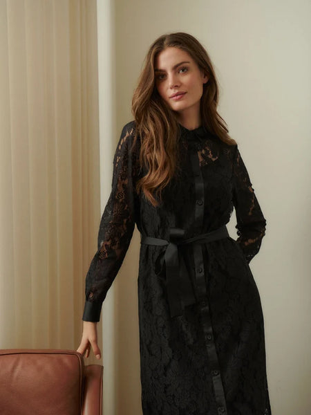 Alice Lace Long sleeve Shirt Dress