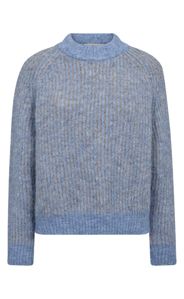 Senna knit pullover AV6017 - Blue/Sand