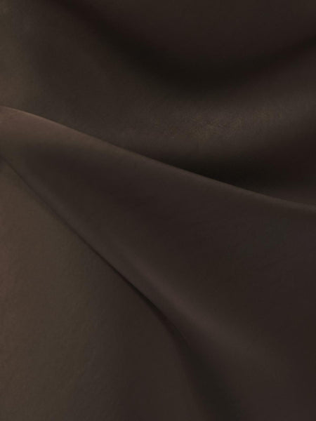 VICKY HEAVY SATEEN SKIRT Dark Brown