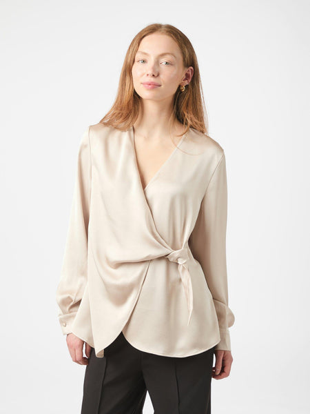 PETRIS HEAVY SATEEN BLOUSE