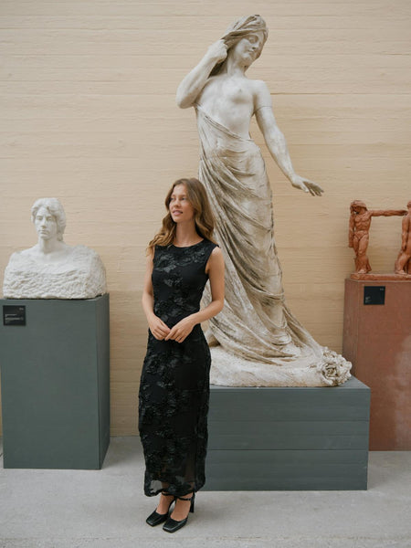 TIRANNA BIG FLOWER MESH DRESS