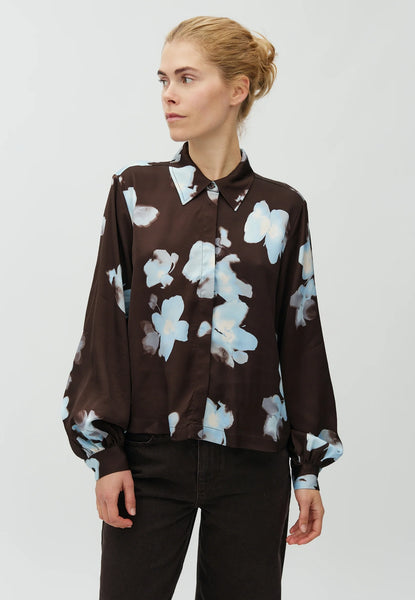CARRERIA-M SHIRT - BIG FLOWER PAINT