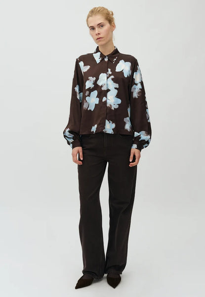 CARRERIA-M SHIRT - BIG FLOWER PAINT