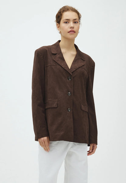 MABEA-M BLAZER - DARK BROWN