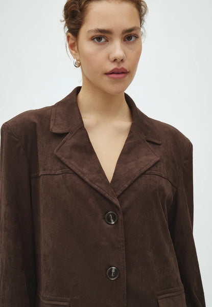 MABEA-M BLAZER - DARK BROWN
