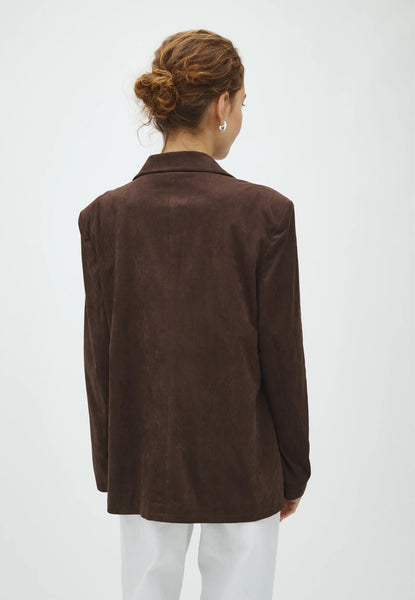 MABEA-M BLAZER - DARK BROWN