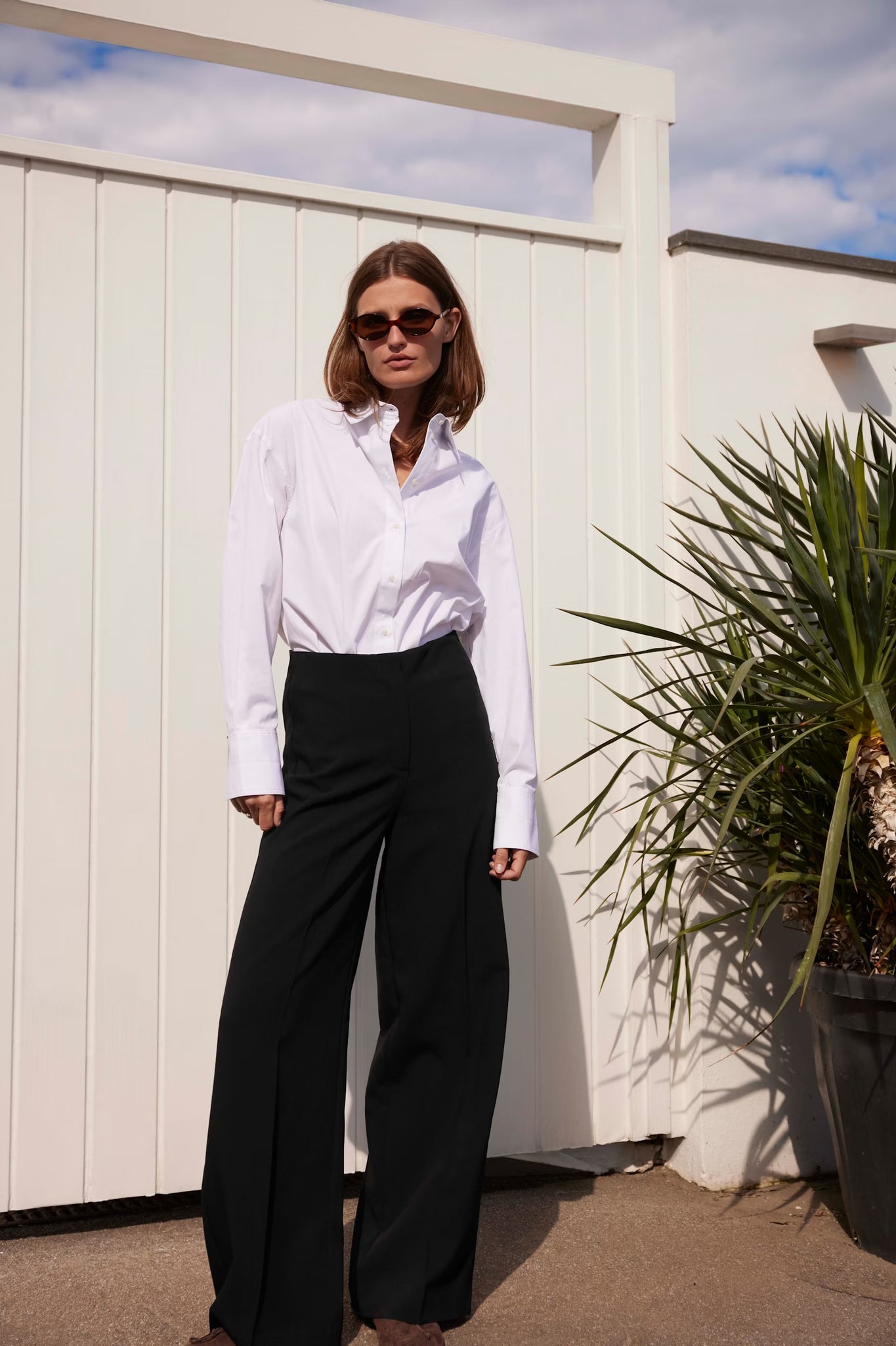 SLCorinne Wide Trousers Black