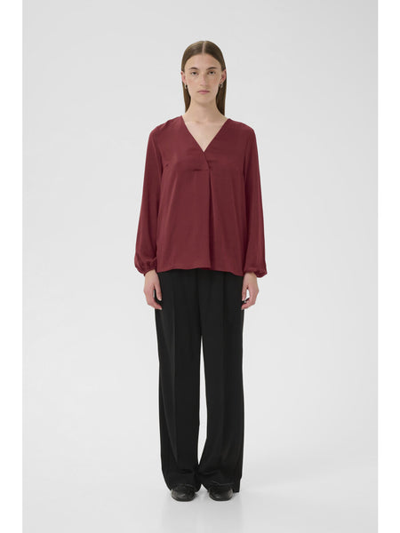 RindaIW Blouse - Cabernet