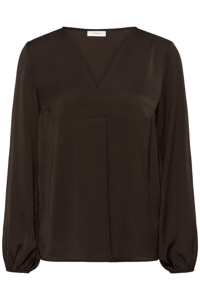 Rinda InWear Blouse- chocolate brown