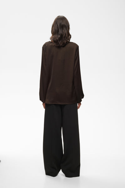 Rinda InWear Blouse- chocolate brown