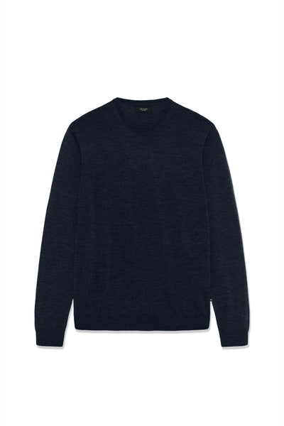 MARGRATE MERINO PULLOVER- Dark Navy