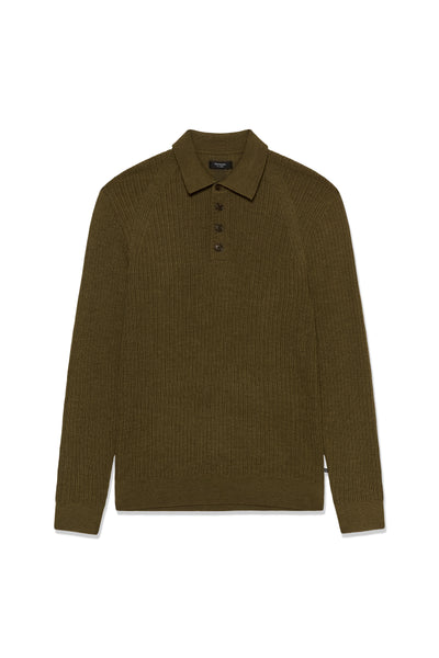 MAKERONE POLOSHIRT- sepia melange