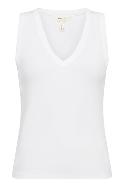 Nikkia Part Two Top -Bright White