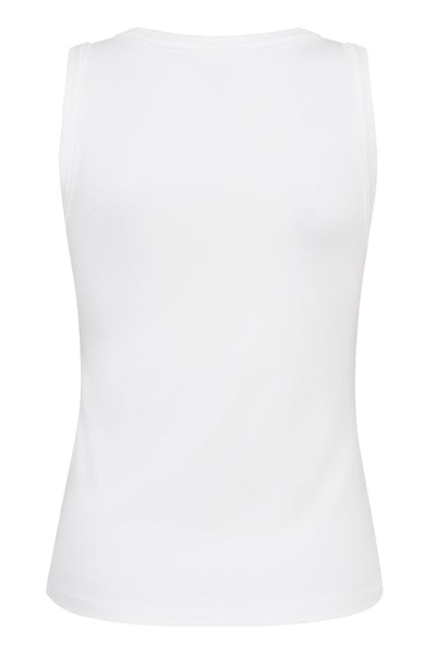 Nikkia Part Two Top -Bright White