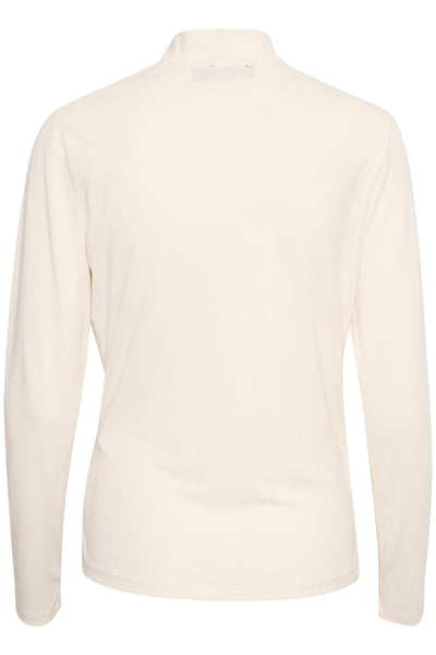 Soaked In Luxury Columbine Long Sleeve Wrap Blouse, White