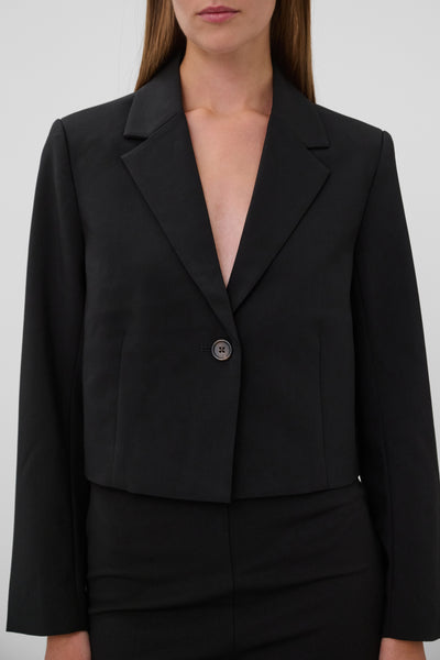 SLCorinne Cropped Blazer- BLACK