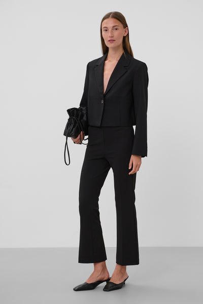 SLCorinne Cropped Blazer- BLACK