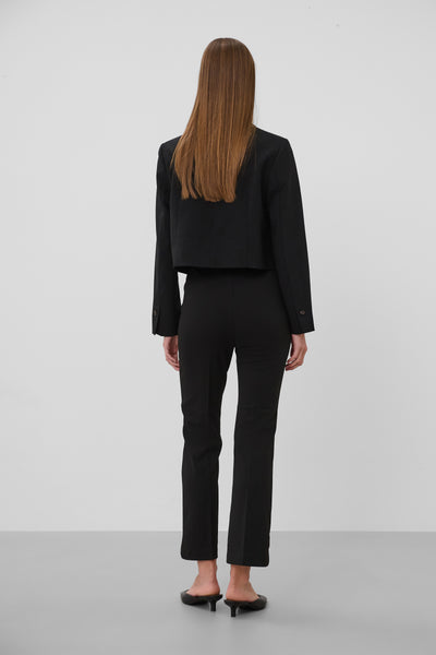 SLCorinne Cropped Blazer- BLACK