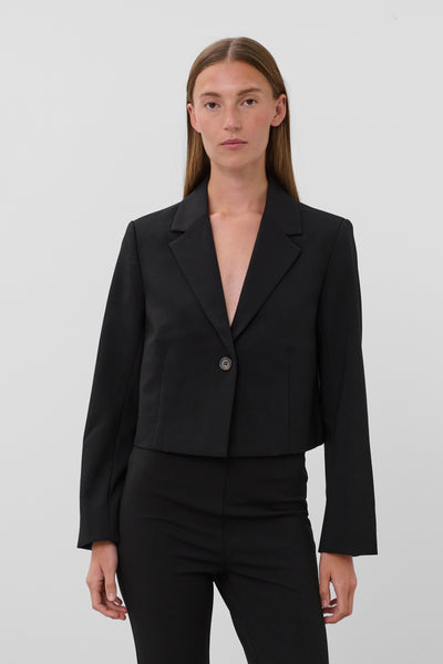 SLCorinne Cropped Blazer- BLACK