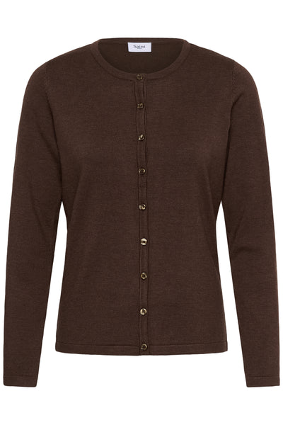 Mila Saint Tropez R-Neck Cardigan -Bracken melange