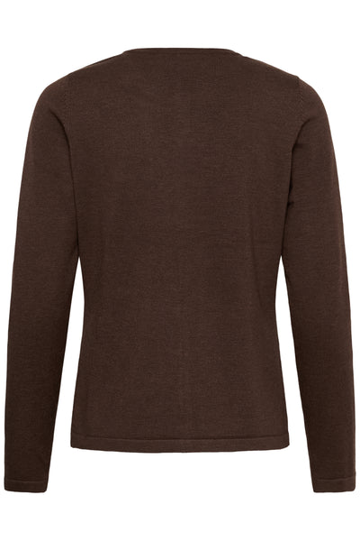 Mila Saint Tropez R-Neck Cardigan -Bracken melange